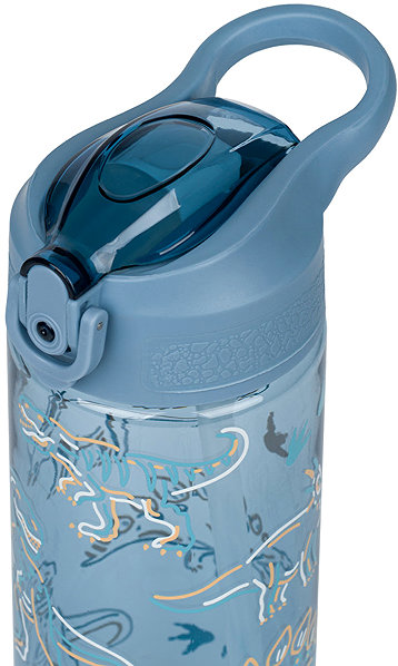 Trinkflasche BAAGL Tritan Trinkflasche mit Strohhalm Dino 500 ml ...
