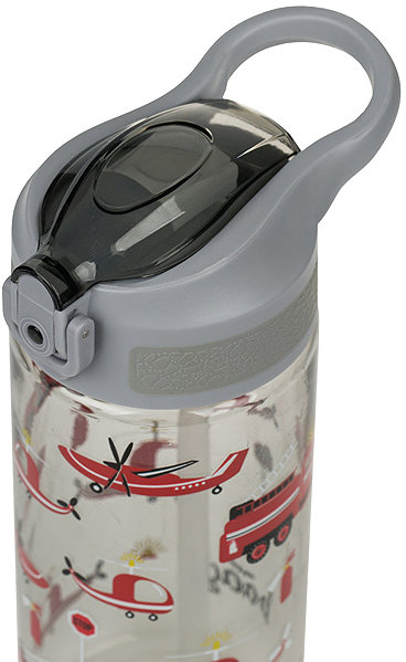 Trinkflasche BAAGL Tritan Trinkflasche mit Strohhalm Rettungskräfte 500 ml ...