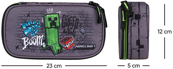 Bedobálós tolltartó BAAGL Iskolai tolltartó, Minecraft TNT ...