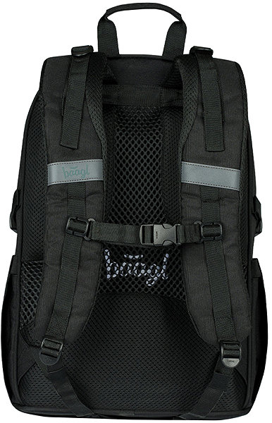Rucksack BAAGL Schulrucksack Core Uni schwarz GRS .