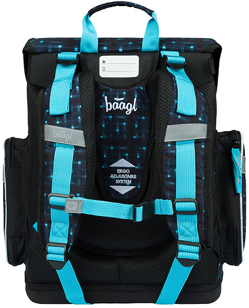 BAAGL Ergo Minecraft Blue Axe school bag.