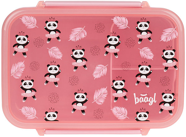 Lunch Box BAAGL Snack box with compartments Panda ...