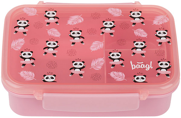 Lunch Box BAAGL Snack box with compartments Panda ...