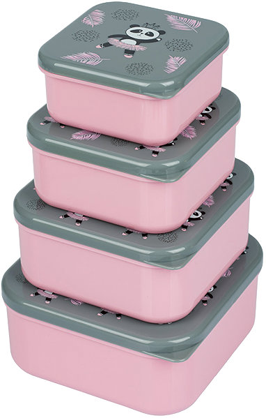 Lunch Box BAAGL Snack box 4 in 1 Panda ...