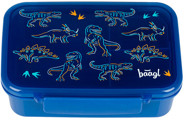 Lunch Box BAAGL Snack box with compartments Dino ...