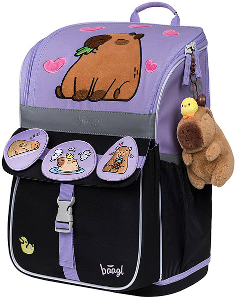 BAAGL Zippy Capybara school bag.