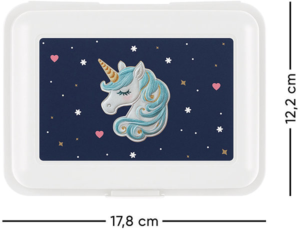 Lunch Box BAAGL Snack box Unicorn Gold ...