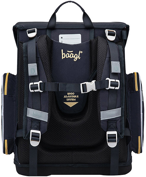 BAAGL Ergo Unicorn Gold school bag.