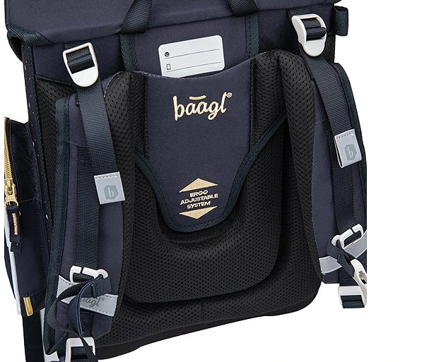 BAAGL Ergo Unicorn Gold school bag.