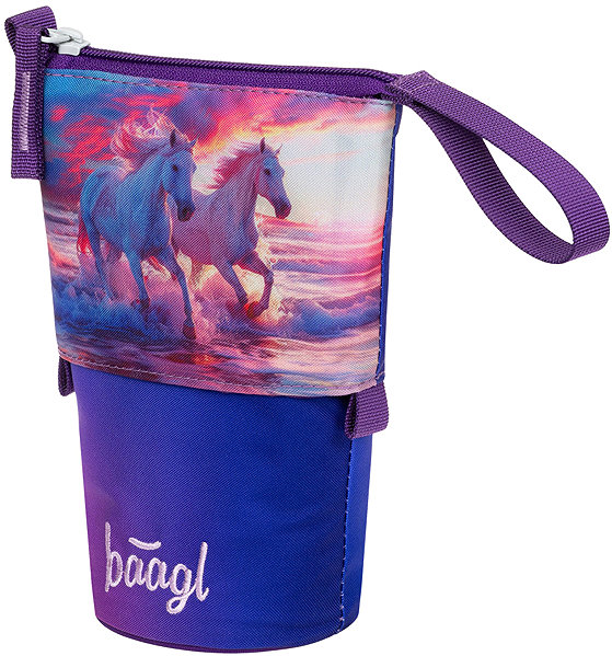BAAGL School Pencil Case Pastelkovník Horses Heart GRS.