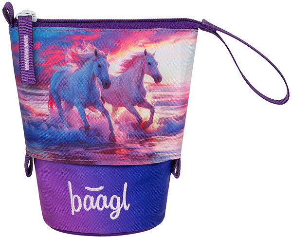 BAAGL School Pencil Case Pastelkovník Horses Heart GRS.