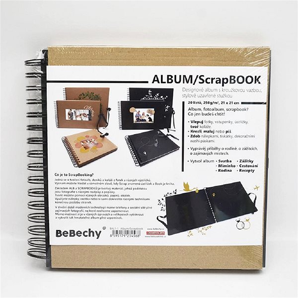 Fotoalbum Baloušek Tisk Album/Scrapbook, 210 × 210 cm, černé ...