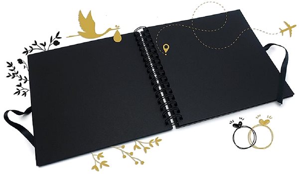 Fotoalbum Baloušek Tisk Album/Scrapbook, 210 × 210 cm, černé ...