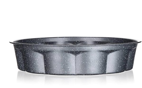 Forma na pečenie BANQUET Forma hlboká na koláč/buchty GRANITE Grey 27,5 × 6 cm Bočný pohľad