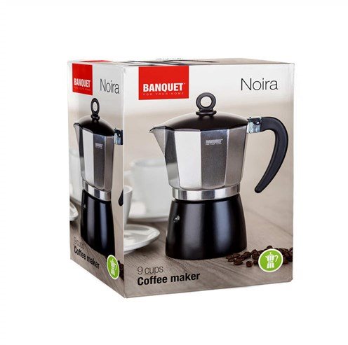 Moka Pot BANQUET NOIRA Coffee Maker 9 Cups ...