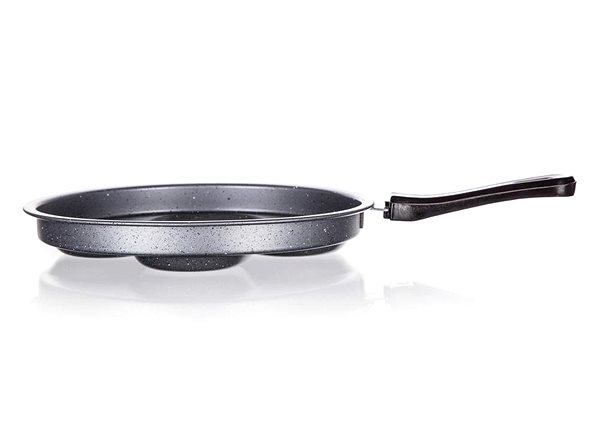 Pánev BANQUET GRANITE Grey 24 cm, na 4 lívance Boční pohled