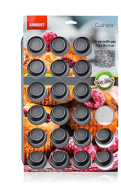 Baking Mould BANQUET CULINARIA Muffin mould 37,8 × 26 × 2 cm 24 pcs ...