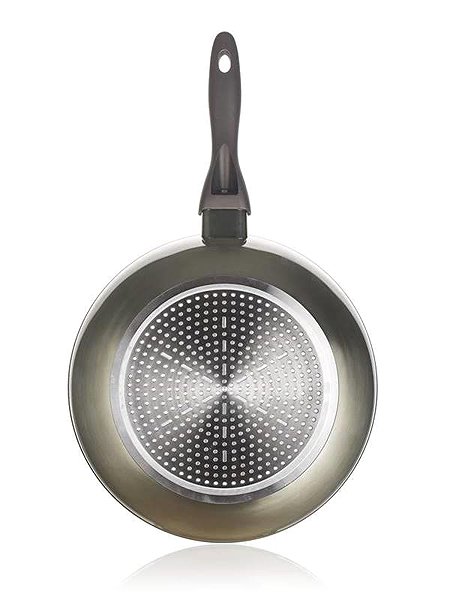 Wok Pan BANQUET WOK pan with non-stick surface METALLIC PLATINUM 28 × 7,8 cm ...