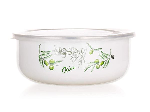 Set of bowls BANQUET Set of enamel bowls OLIVES, 8 pcs .