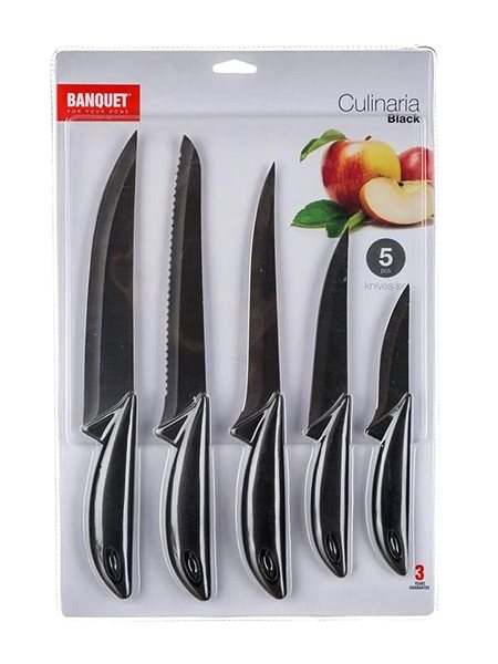 Messerset BANQUET CULINARIA Messerset, 5-teilig schwarz ...