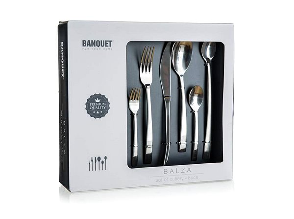 Sada příborů Banquet Sada nerezových příborů BALZA, 48 ks ...