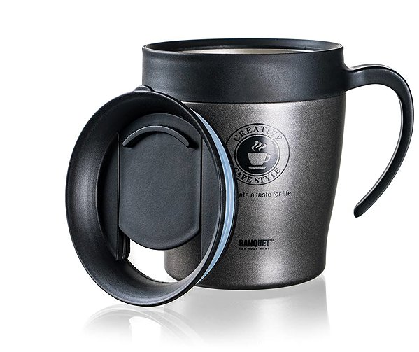Thermal Mug BANQUET TAZZA Travel thermo mug 330 ml anthracite ...