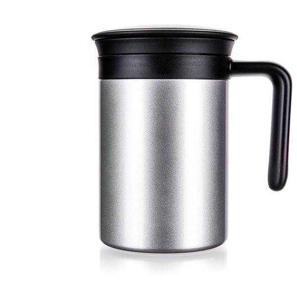 Thermal Mug BANQUET Stainless steel Thermo Mug PHASE 480ml, Silver Screen