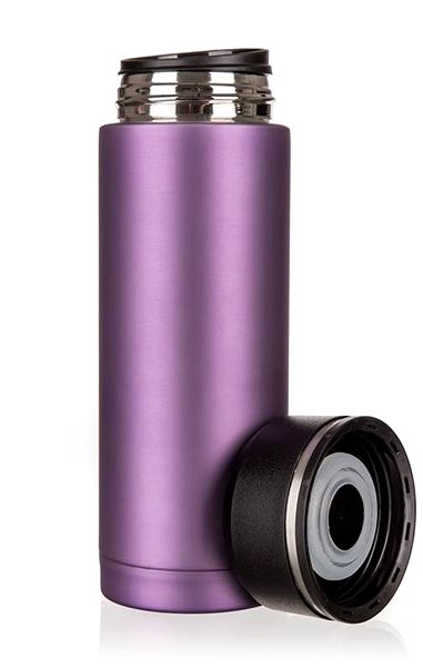 Thermos BANQUET TRACE Travel Thermos 330ml, Purple Matt Lateral view