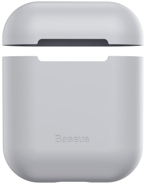 Fülhallgató tok Baseus szuper vékony szilikongél tok 1/2 gen Grey AirPod-okhoz Jellemzők/technológia