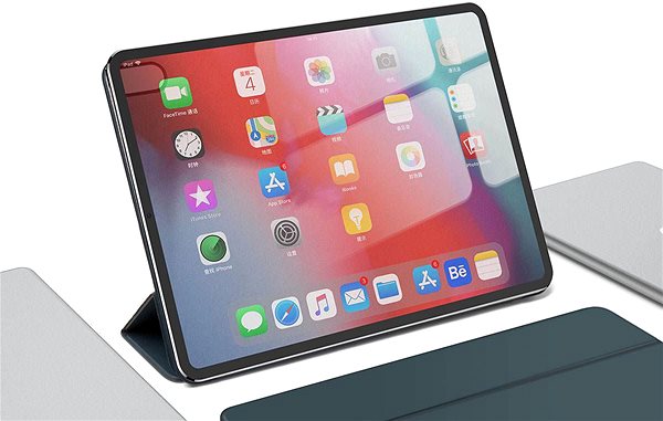 Tablet tok Baseus Simplism Y-Type bőrtok iPad Pro 12.9 (2018) készülékhez, kék Lifestyle