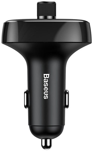 Autós töltő Baseus T Typed S-09 Wireless MP3 Car Charger Black Oldalnézet