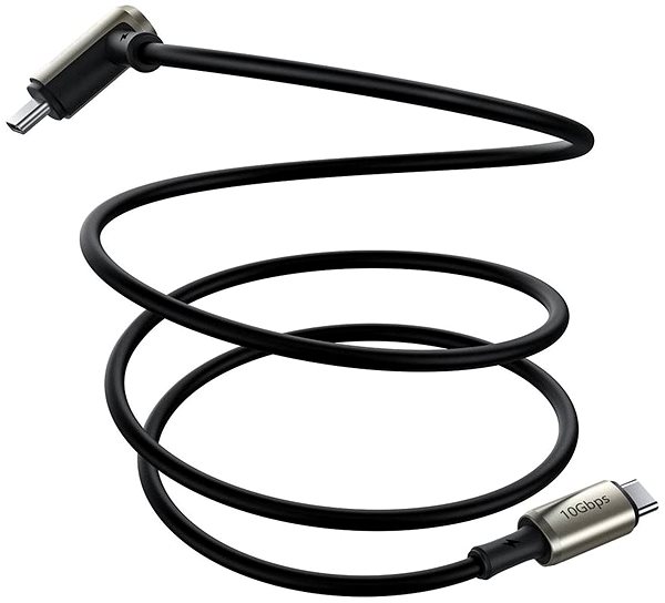 Adatkábel Baseus Hammer Type-C PD USB-C 3.1 Gen2 100W (20V / 5A / 10Gbps) 1,5m Black Oldalnézet