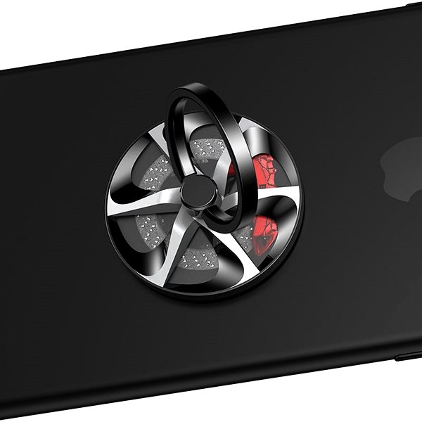 Telefontartó Baseus Wheel Ring Bracket for Smartphones and Tablets, fekete Jellemzők/technológia