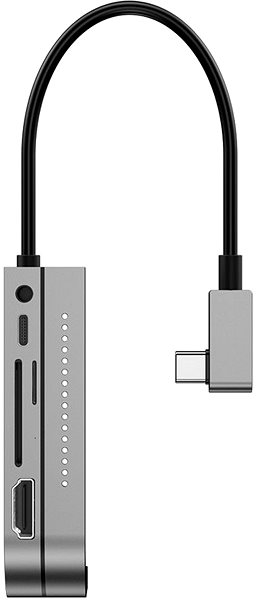 USB hub Baseus Multifunctional Type-C HUB CAHUB-WJ0G, Dark gray Možnosti pripojenia (porty)