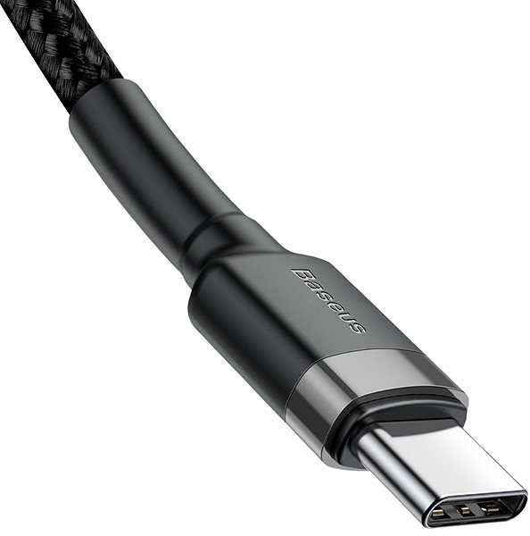 Dátový kábel Baseus 60W Flash Charging USB-C Cable 1 m gray/black Možnosti pripojenia (porty)