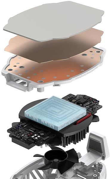 Laptop-Kühlunterlage Baseus GAMO Cooling Radiator GA06 White Mermale/Technologie