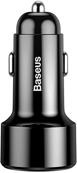 Nabíjačka do auta Baseus Magic Series PPS Digital Display duálny adaptér do automobilu USB-A QC + USB-C PD 45 W, čierna Bočný pohľad