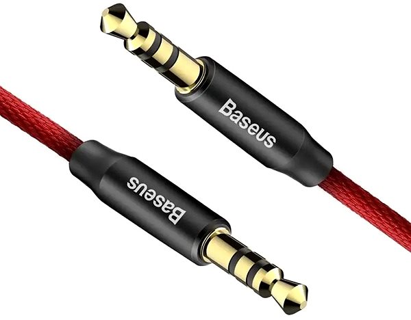 Audio kábel Baseus Yiven Series audio kábel 3,5 mm Jack 1 m, červená-čierna Vlastnosti/technológia