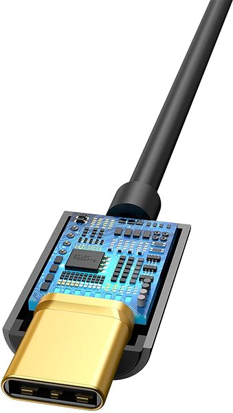 Adapter Baseus Audio Adapter L54 USB-C male to 3.5mm Jack female, black Features/technology