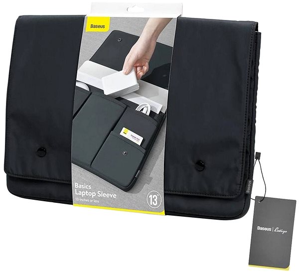 Laptop-Hülle Baseus Basics Serie 13 Laptop-Hülle dunkelgrau Verpackung/Box