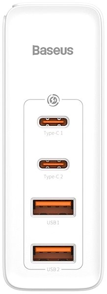 AC Adapter Baseus GaN2 Pro Quick Charger 2x USB + 2x USB-C 100W White ...