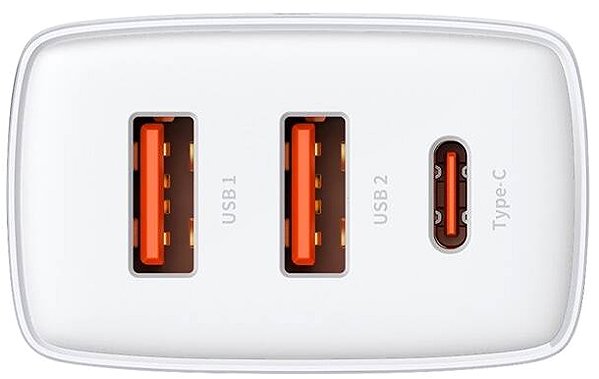 AC Adapter Baseus Compact Quick Charger 2U+C 30W EU White ...