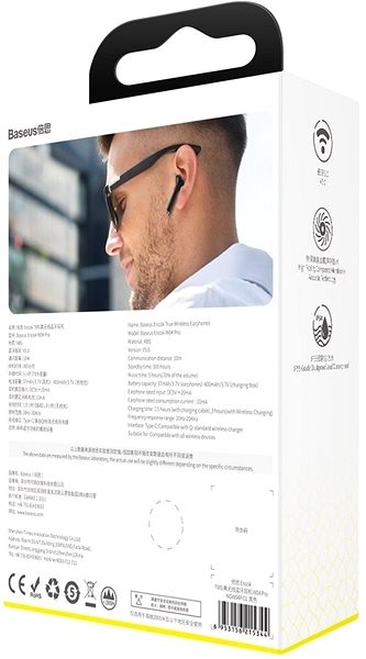 Wireless Headphones Baseus Encok W04 Pro Black Packaging/box