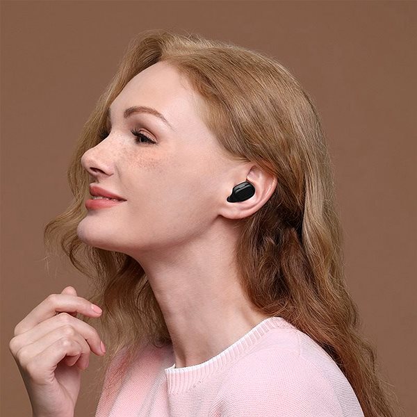 Vezeték nélküli fül-/fejhallgató Baseus Encok WM01 Plus Black Lifestyle