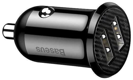 Car Charger Baseus Grain Pro Car Charger (Dual USB 4.8A ) Black ...