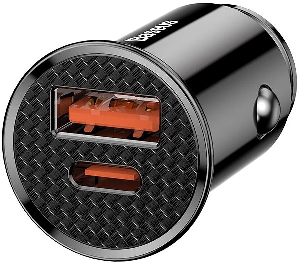 Car Charger Baseus Circular Plastic A+C 30W PPS Car Charger Black ...