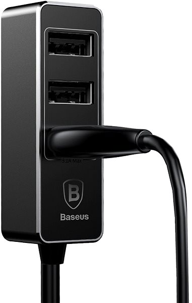 Auto-Ladegerät Baseus Enjoy Together 4x USB Patulous Car Charger 5.5A Black Anschlussmöglichkeiten (Ports)