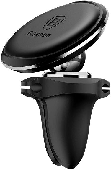 Phone holder Baseus Magnetic Air Vent Car Mount Holder with cable clip Black ...