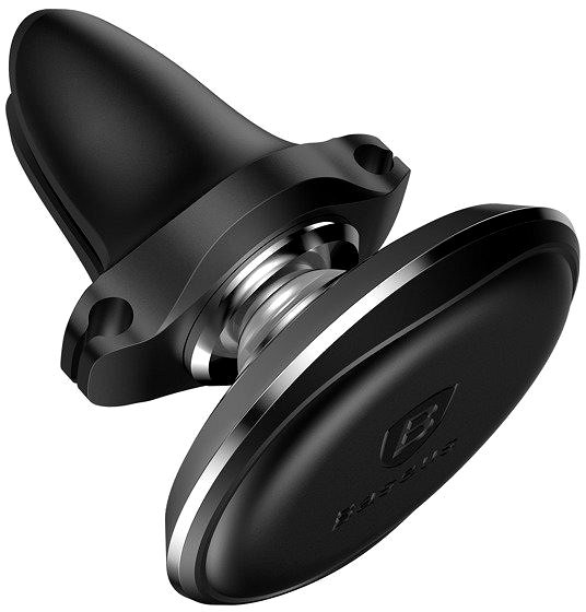 Phone holder Baseus Magnetic Air Vent Car Mount Holder with cable clip Black ...