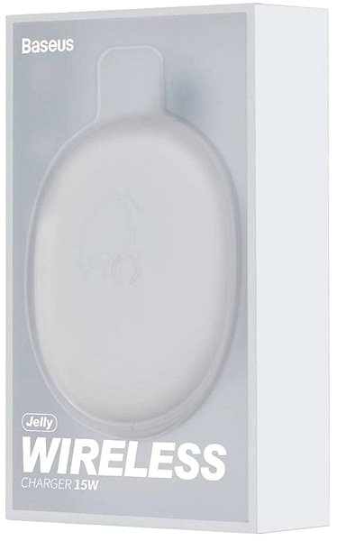 Kabelloses Ladegerät Baseus Jelly Wireless Charger 15W Weiß Verpackung/Box